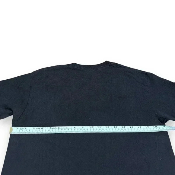 Men's Black Death Row Records Airbrush Tee Shirt Medium Graphic Print  Band Tee - Picture 6 of 7